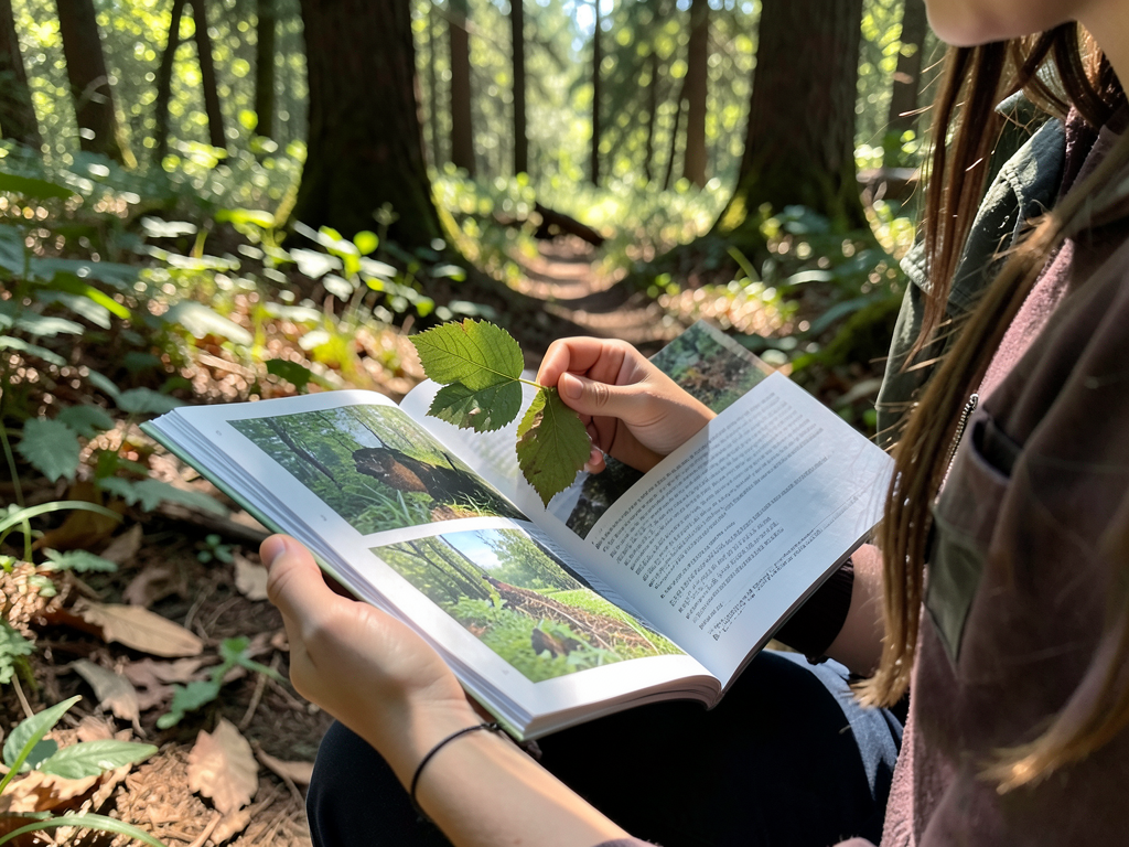 Foraging field guide in forest