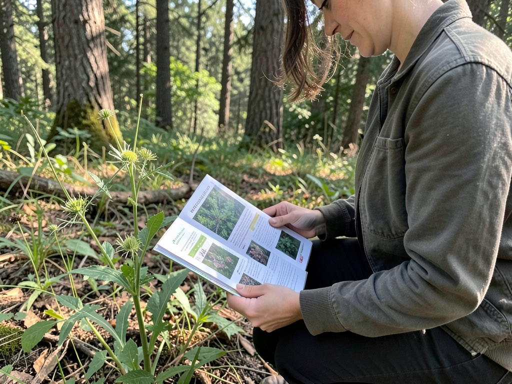 Foraging field guide in forest