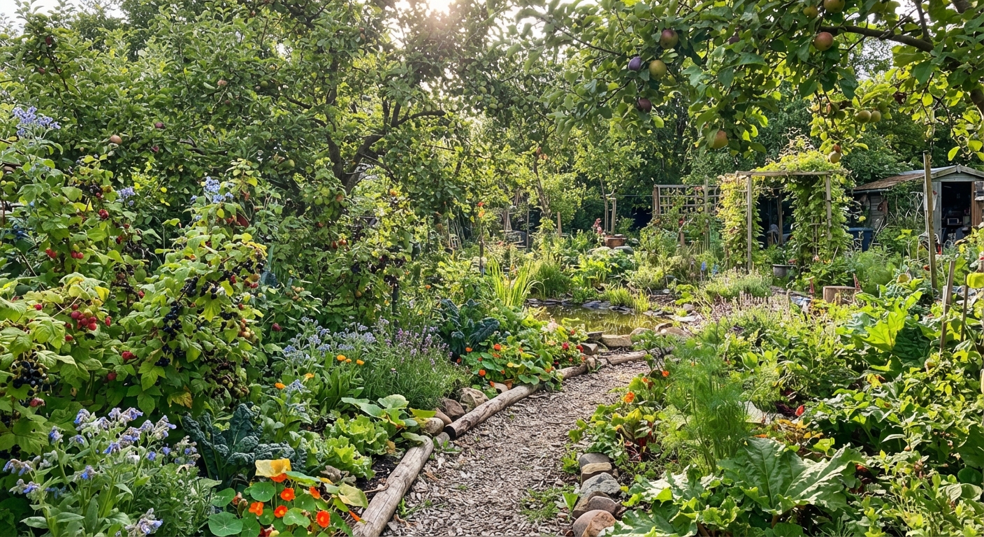 Edible Plants for Permaculture: A Complete Guide to Building a Self-Sustaining Food Forest