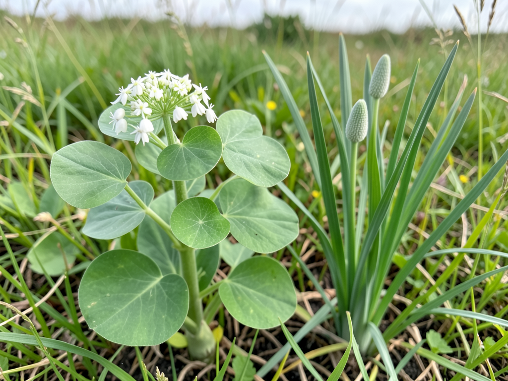 Wild garlic vs death camas identification