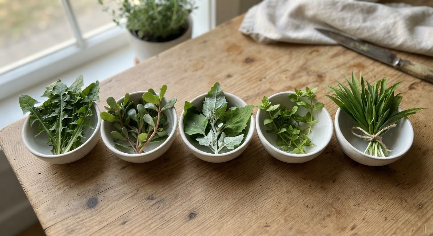 Edible Wild Plants Head-to-Head: 8 Common Greens Compared by Taste, Nutrition, and Kitchen Versatility