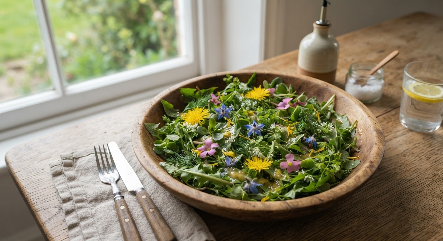 Wild Greens Salad Recipe: The Flavor-Balance Formula for Foraged Salads That Actually Taste Good